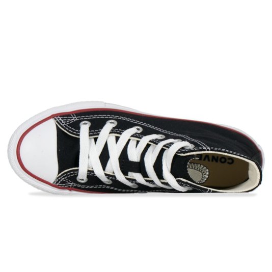 Tênis Converse Chuck Taylor All Star Hi Juvenil Preto/Vermelho/Branco