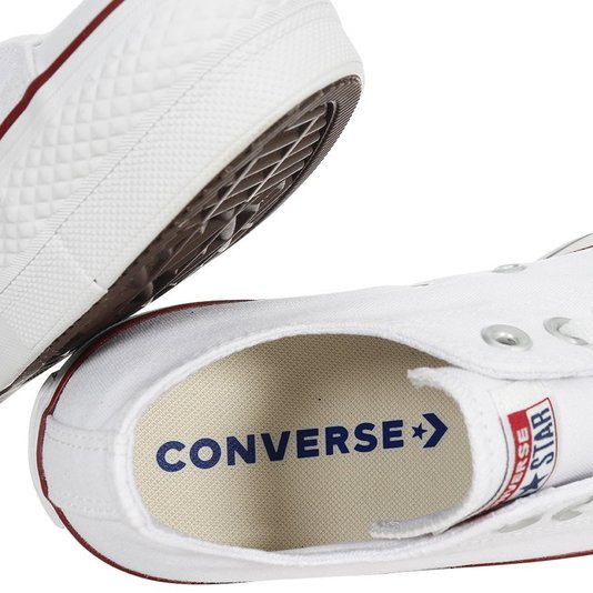Tênis Converse Chuck Taylor All Star Lift Plataforma Branco/Vermelho/Azul