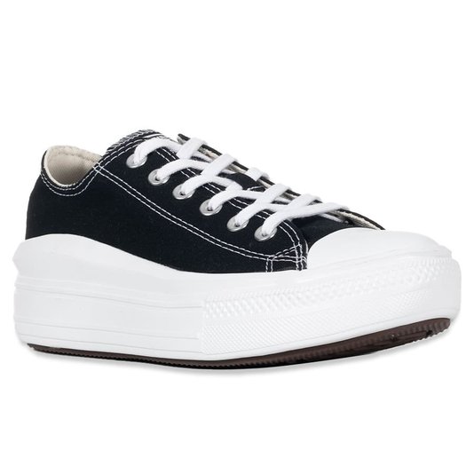 Tênis Converse Chuck Taylor All Star Move Plataforma Preto/Branco