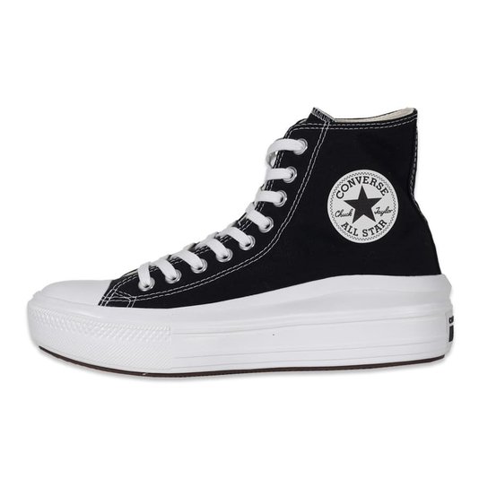 Tênis Converse Chuck Taylor All Star Move Plataforma Preto/Branco