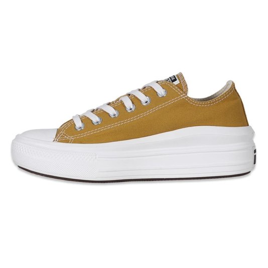 Tênis Converse Chuck Taylor All Star Move Seasonal Plataforma Caramelo/Branco