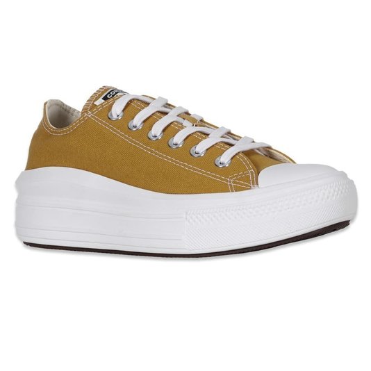 Tênis Converse Chuck Taylor All Star Move Seasonal Plataforma Caramelo/Branco