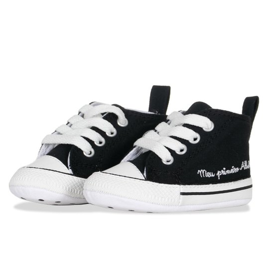 Tenis Converse Chuck Taylor All Star Infantil My First  Preto/Branco