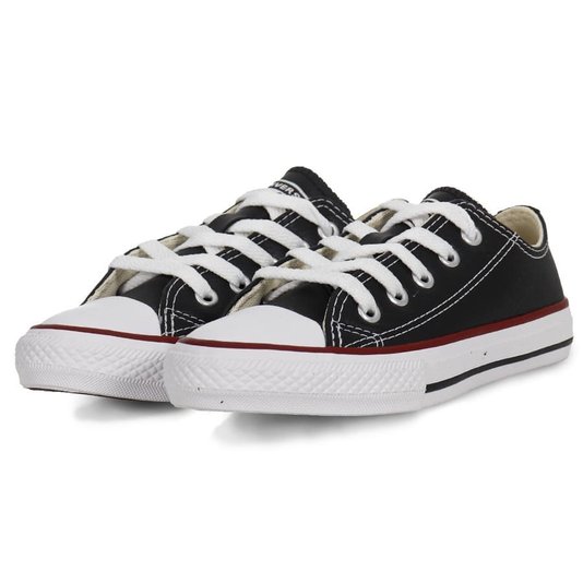 Tênis Converse Chuck Taylor All Star Juvenil Preto/Vermelho/Branco