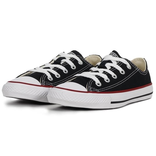Tênis Converse Chuck Taylor All Star Juvenil Preto/Vermelho/Branco