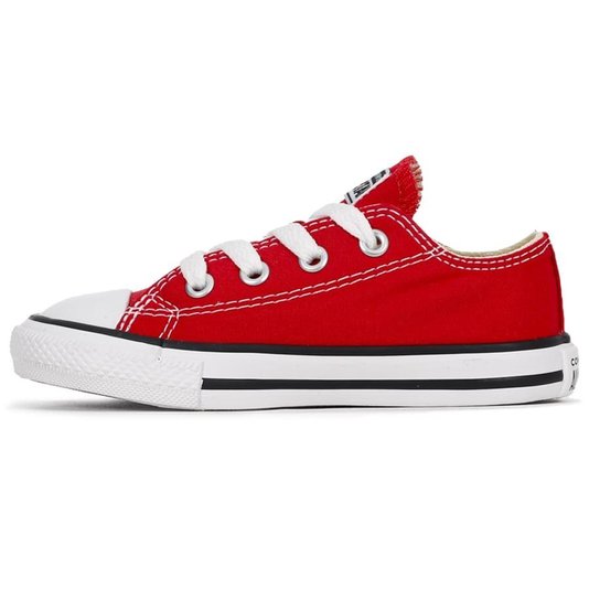 Tênis Converse Chuck Taylor All Star Infantil Vermelho/Preto/Branco