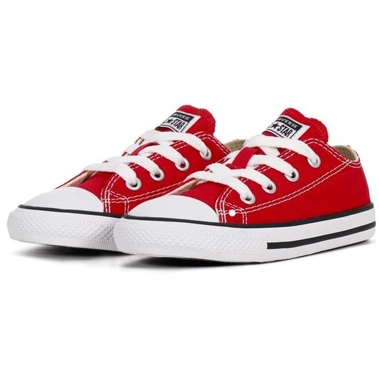 Tênis Converse Chuck Taylor All Star Infantil Vermelho/Preto/Branco