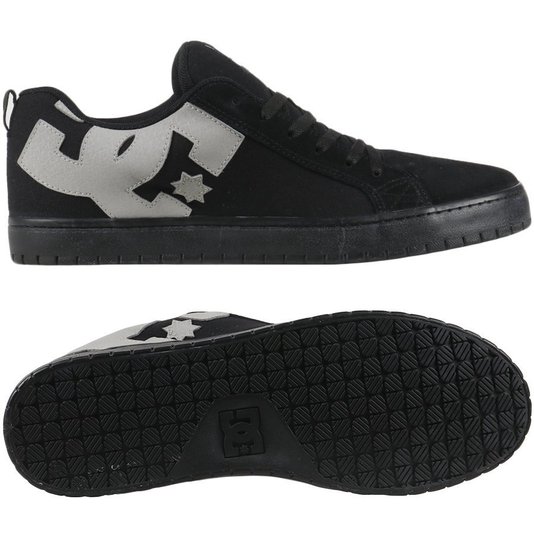 Tênis Dc Shoes Court Graffik Tx Preto/Cinza