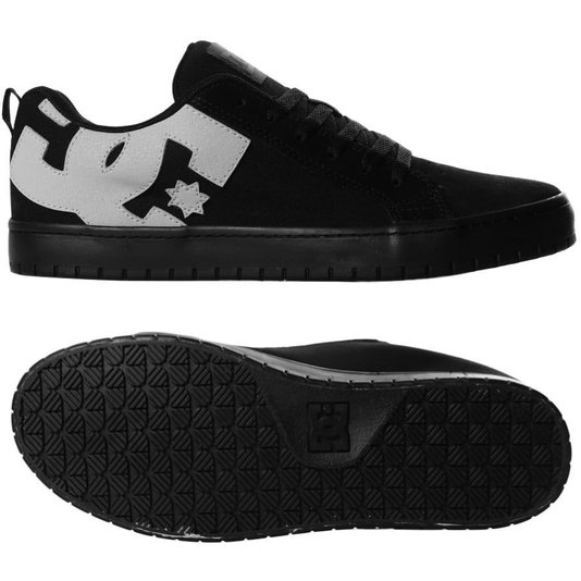 Tênis Dc Shoes Court Graffik Tx Preto/Cinza/Preto