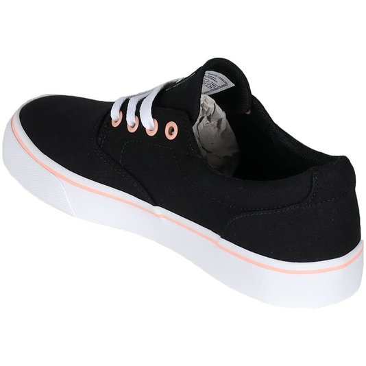 Tenis Dc Shoes New Flash 2 Tx Preto/Branco/Salmao