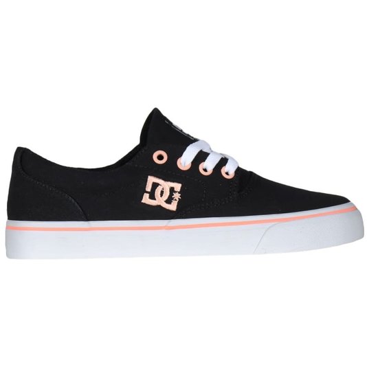 Tenis Dc Shoes New Flash 2 Tx Preto/Branco/Salmao