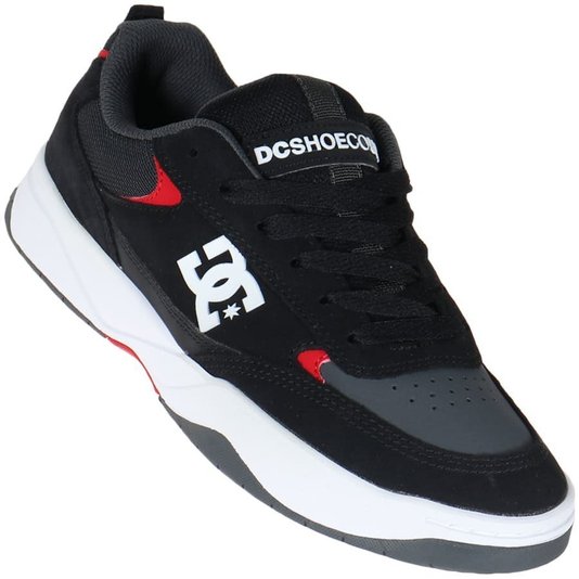 Tenis Dc Shoes Penza Imp Preto/Cinza/Vermelho