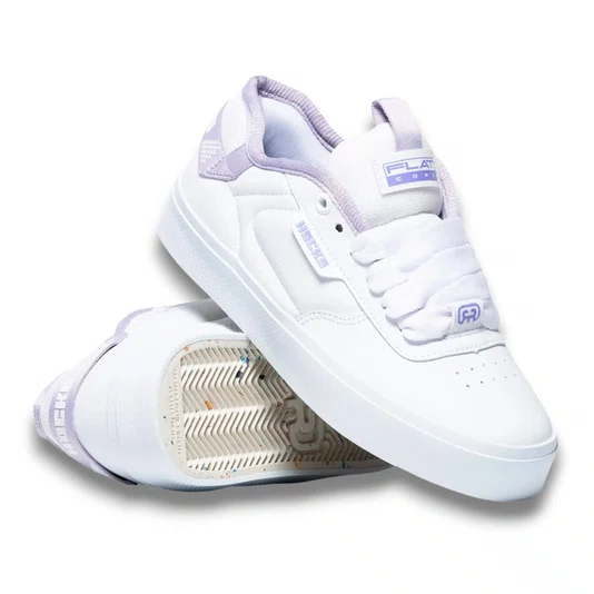 Tênis Hocks Flat Core Branco/Lilas