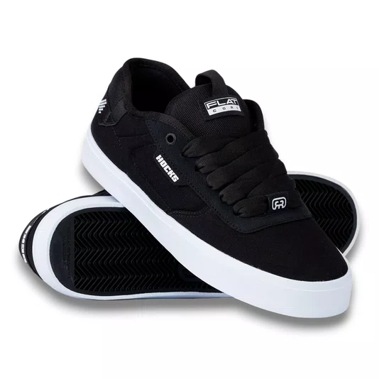 Tênis Hocks Flat Core Classic Preto/Branco