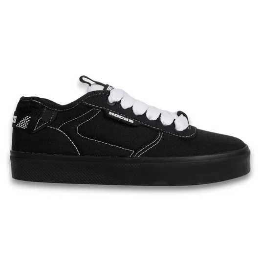 Tênis Hocks Flat Core Cordura Preto/Branco