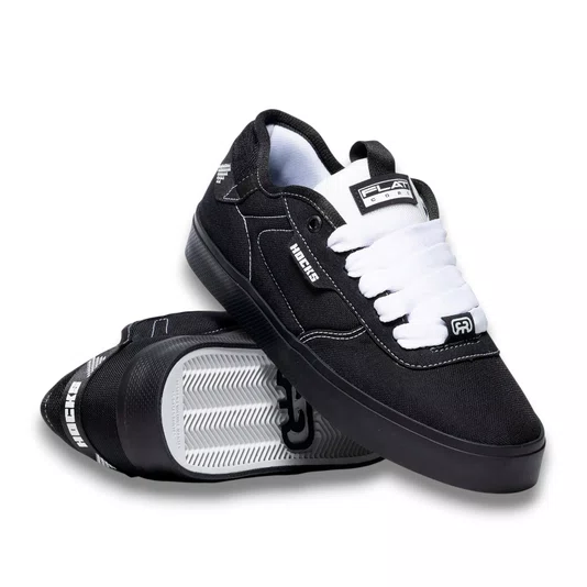 Tênis Hocks Flat Core Cordura Preto/Branco