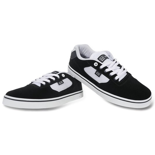Tênis Hocks Flat Lite Preto/Branco
