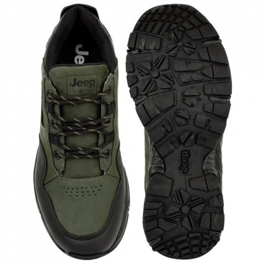 Tênis Jeep Wrangler Adventure Low Verde Militar/Preto