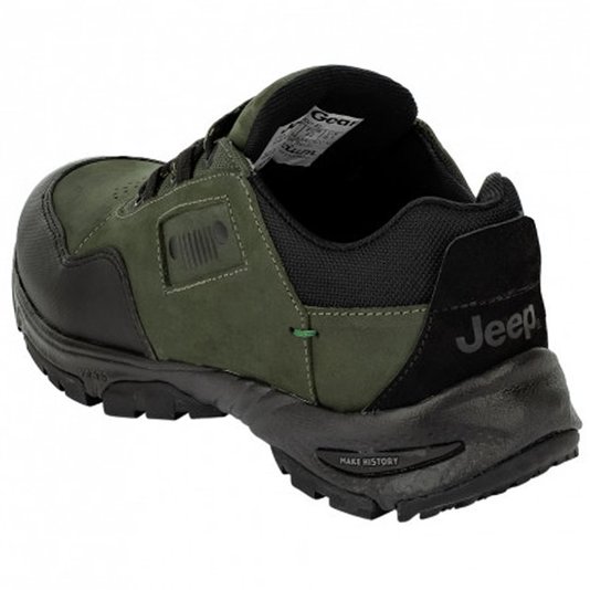 Tênis Jeep Wrangler Adventure Low Verde Militar/Preto
