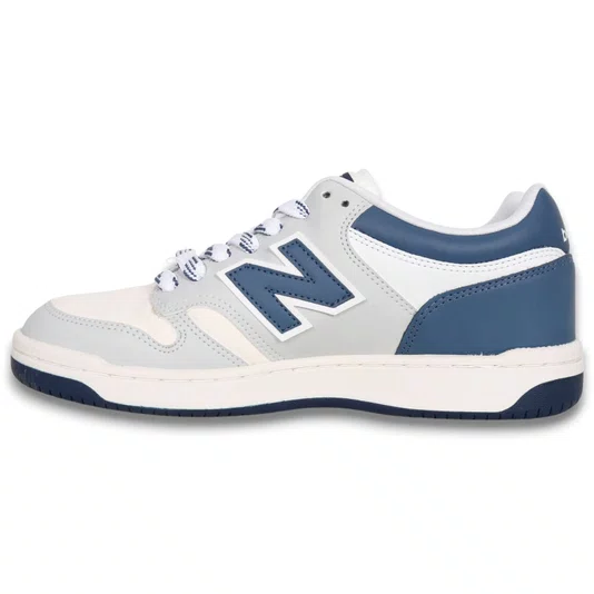 Tênis New Balance 480 Low Cinza/Azul Marinho