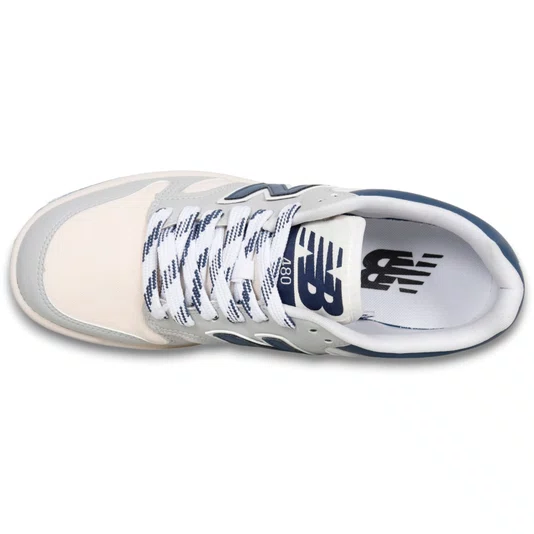 Tênis New Balance 480 Low Cinza/Azul Marinho