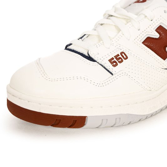 Tênis New Balance Nb 550 Branco/Bordô