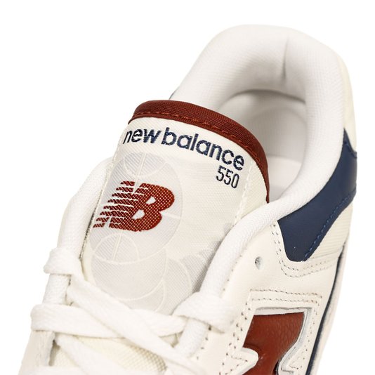 Tênis New Balance Nb 550 Branco/Bordô