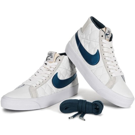 Tênis Nike Sb Blazer Zoom Mid Erik Coston Branco/Azul