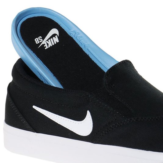 Tenis Nike Sb Charge Slip-On Preto/Branco