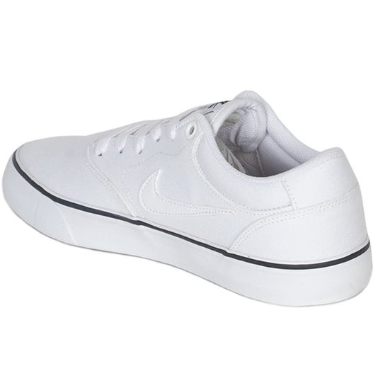 Tênis Nike Sb Chron 2 Canvas Branco/Preto