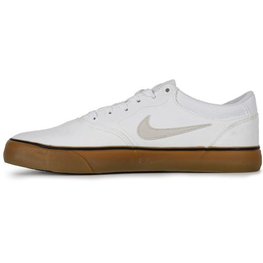 Tênis Nike Sb Chron 2 Canvas Branco/Preto/Natural