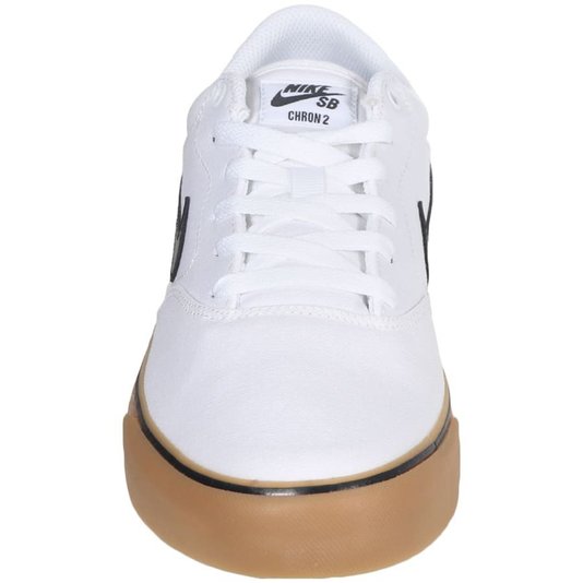 Tenis Nike Sb Chron 2 Cnvs Branco/Preto/Marrom