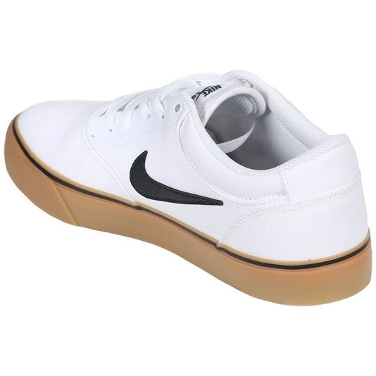 Tenis Nike Sb Chron 2 Cnvs Branco/Preto/Marrom