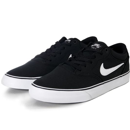 Tênis Nike Sb Chron 2 Cnvs Preto/Branco