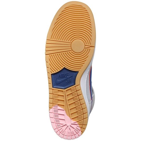 Tênis Nike Sb Dunk High Prm Ny Mets Cinza/Azul/Laranja