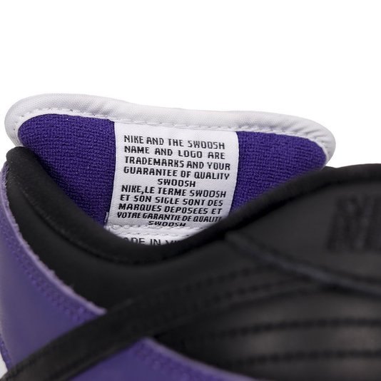 Tênis Nike Sb Dunk Low Pro Preto/Branco/Roxo