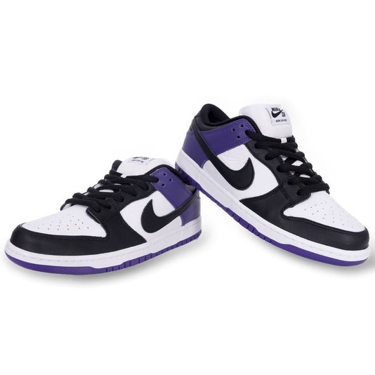 Tênis Nike Sb Dunk Low Pro Preto/Branco/Roxo