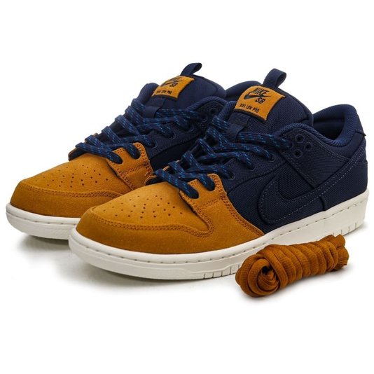 Tênis Nike SB Dunk Low Pro Prm Azul Marinho/Khaki