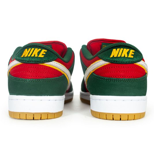 Tênis Nike Sb Dunk Low Pro Supersonics Prm Verde/Vermelho/Branco