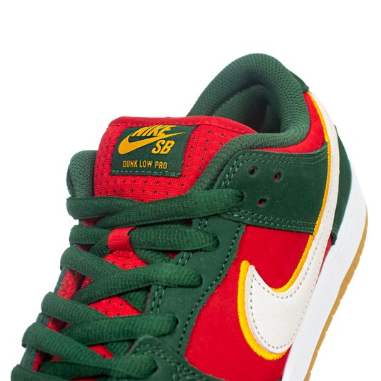 Tênis Nike Sb Dunk Low Pro Supersonics Prm Verde/Vermelho/Branco