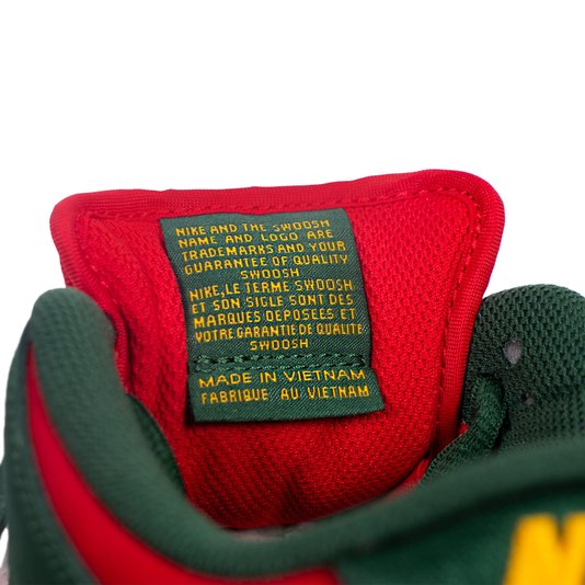 Tênis Nike Sb Dunk Low Pro Supersonics Prm Verde/Vermelho/Branco