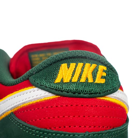 Tênis Nike Sb Dunk Low Pro Supersonics Prm Verde/Vermelho/Branco