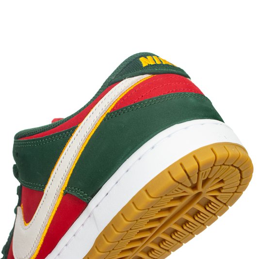 Tênis Nike Sb Dunk Low Pro Supersonics Prm Verde/Vermelho/Branco