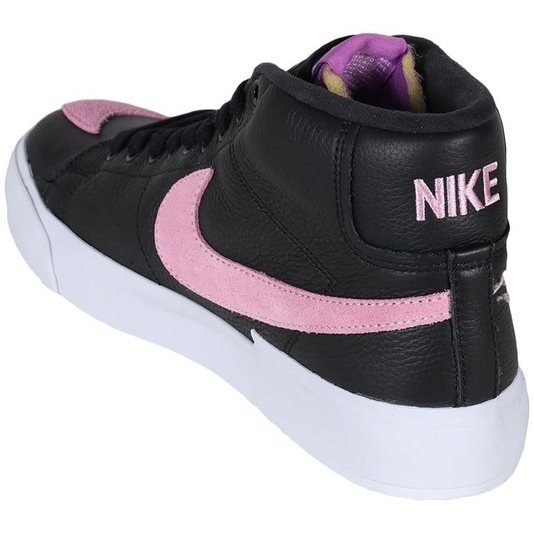 Tênis Nike Sb Zoom Blazer Mid Edge Preto/Rosa/Branco