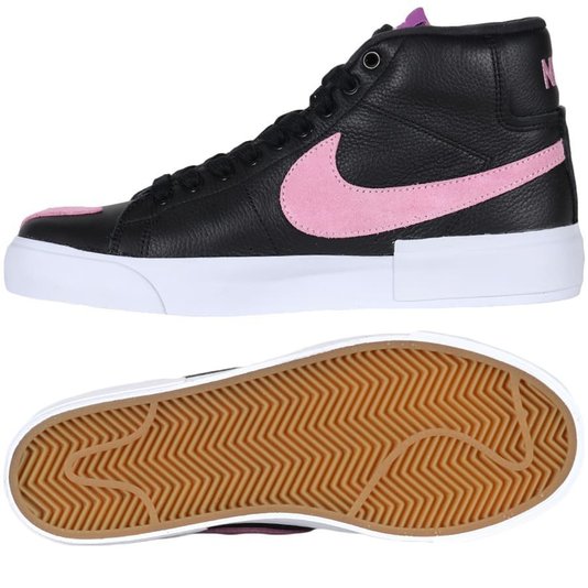 Tênis Nike Sb Zoom Blazer Mid Edge Preto/Rosa/Branco
