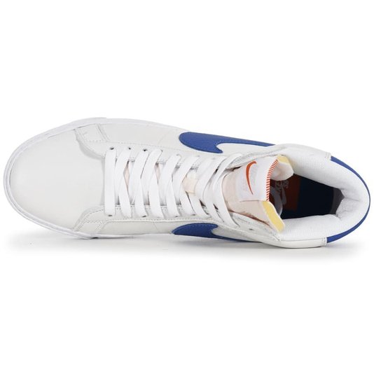 Tênis Nike Sb Zoom Blazer Mid Iso Branco/Azul