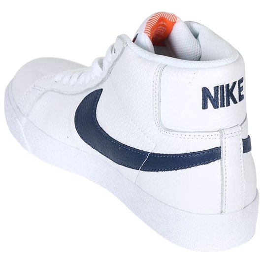 Tênis Nike Sb Zoom Blazer Mid Iso Branco/Azul