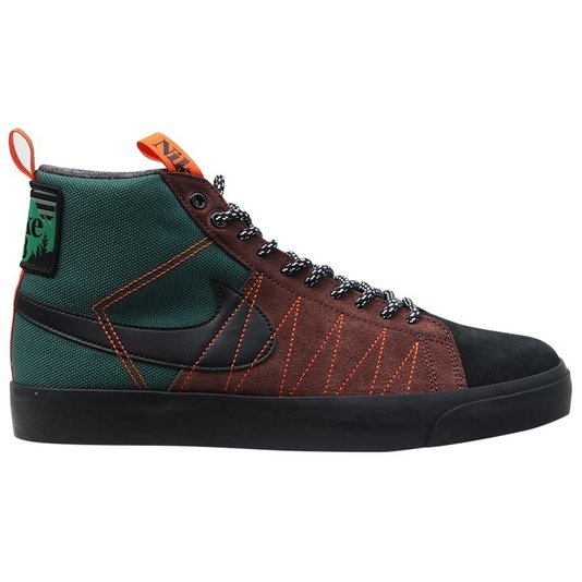Tênis Nike Sb Zoom Blazer Mid Prm Preto/Verde/Marrom