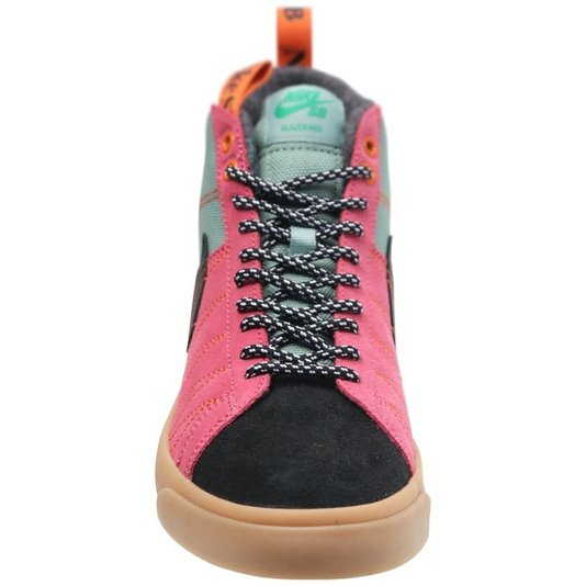 Tênis Nike Sb Zoom Blazer Mid Prm Preto/Verde/Rosa