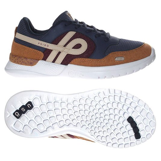 Tênis OUS Phibo 1123 Azul Marinho/Khaki